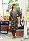Khanak Vol 1 By Mystic 9 Rayon Embroidery Kurti With Bottom Dupatta Wholesalers In Delhi